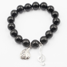 Fashion Nature Stone Beads Bracelet with Custom Made Charms